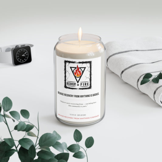 Recovery on Fire Scented Soy Candle — 13.75 oz (Because Recovery From Anything Is Badass)