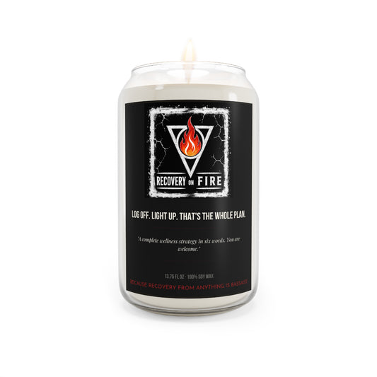 Recovery on Fire Scented Soy Candle — 13.75 oz Motivational Aromatherapy Candle