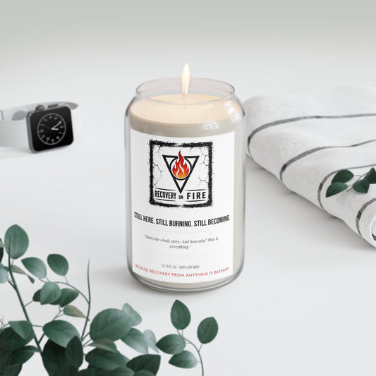 Recovery on Fire Scented Soy Candle — 13.75 oz Inspirational Aromatherapy Candle